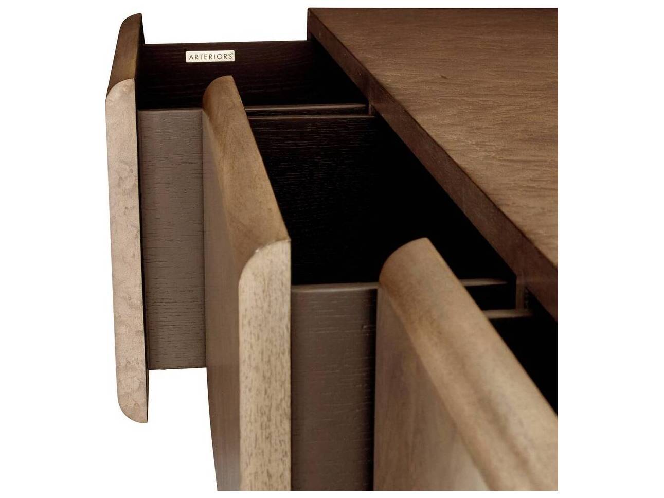 Arteriors Home Norm Rectangular Wood Armor Burl Console Table