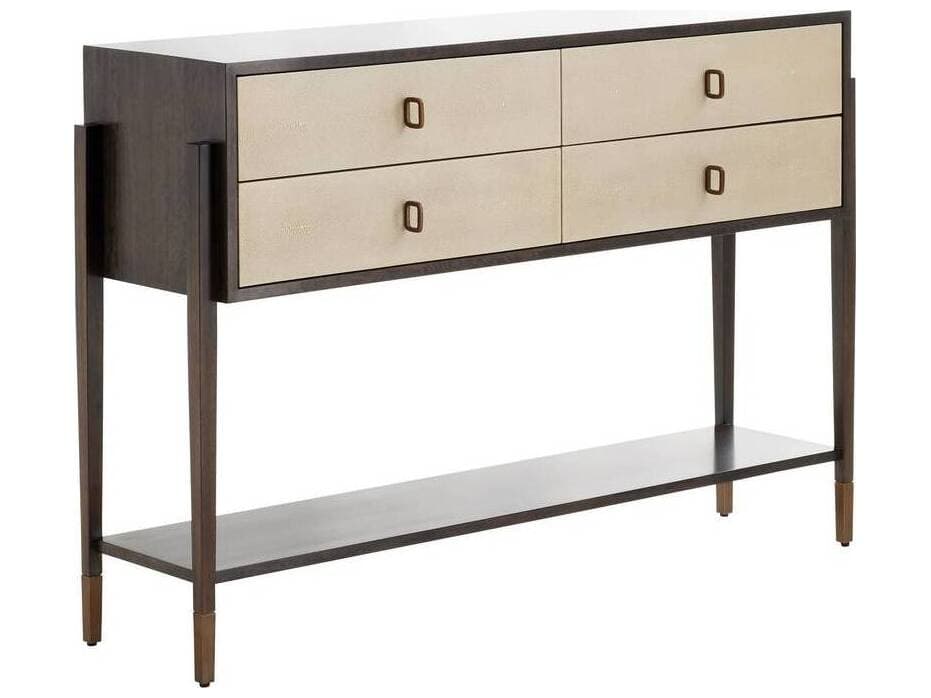 Arteriors Home Nora Rectangular Wood Brindle Console Table