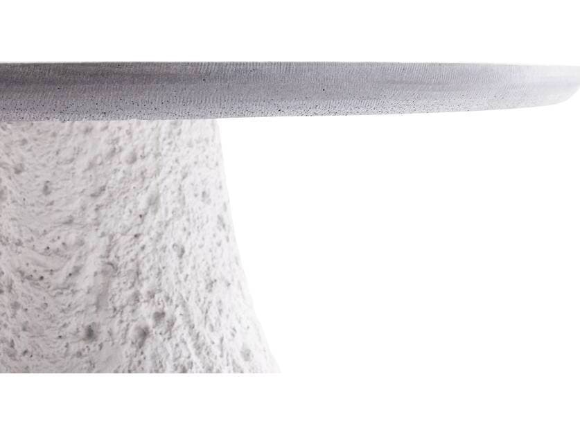 Arteriors Home Ogden Round Stone White End Table