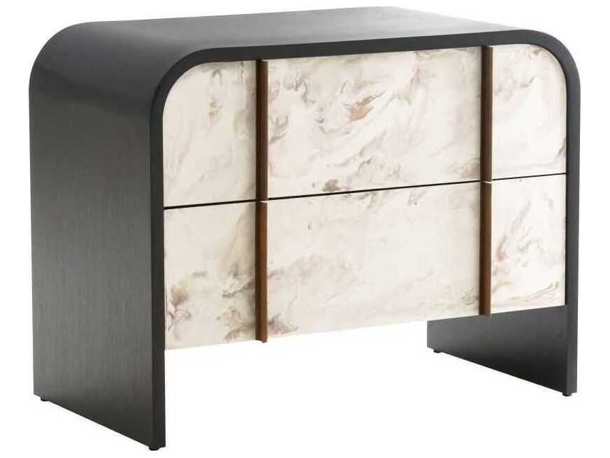 Arteriors Home Moira Rectangular Wood Ebony Cloud End Table