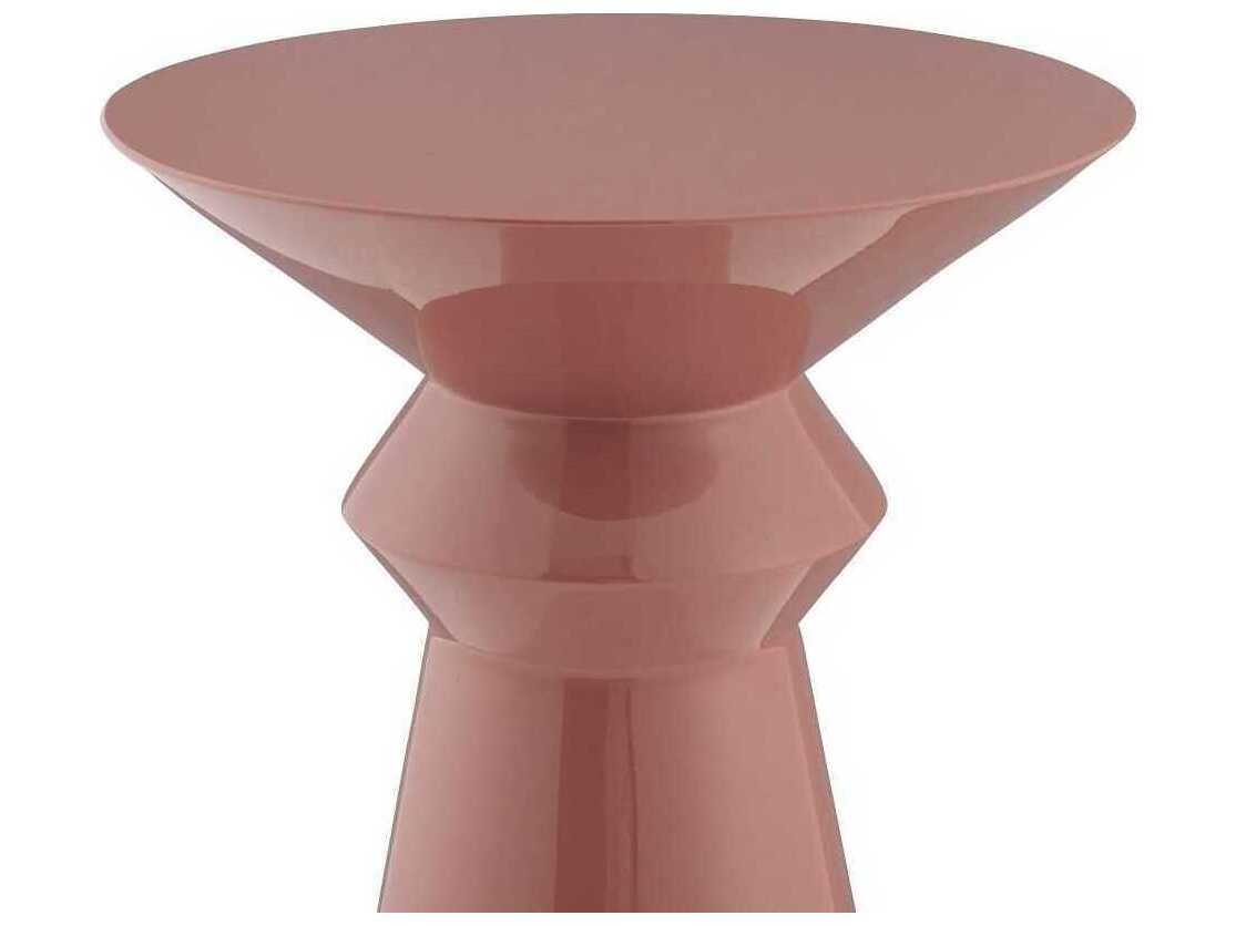Arteriors Home Vlad Round Fiberglass Clay End Table