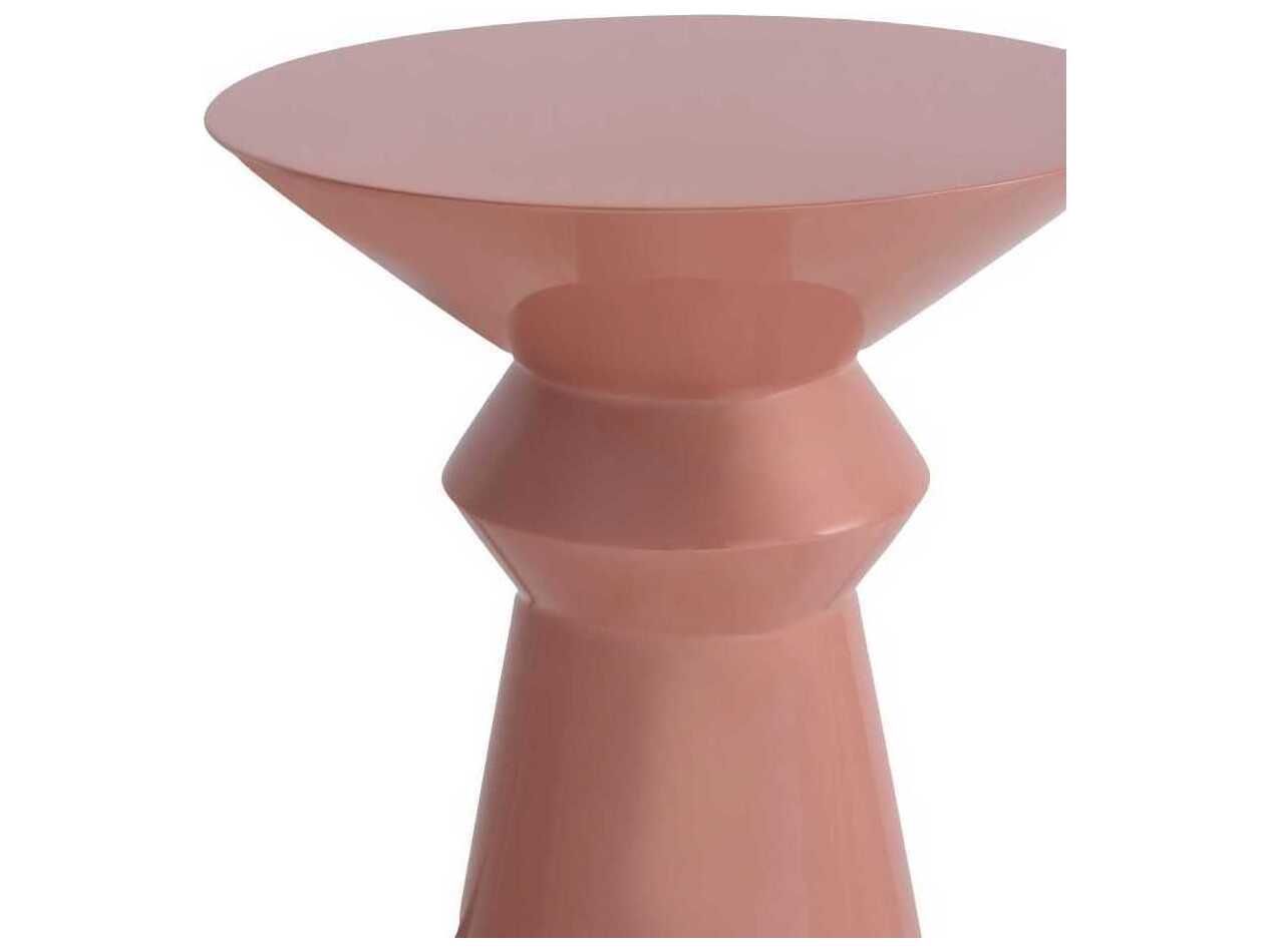 Arteriors Home Vlad Round Fiberglass Clay End Table