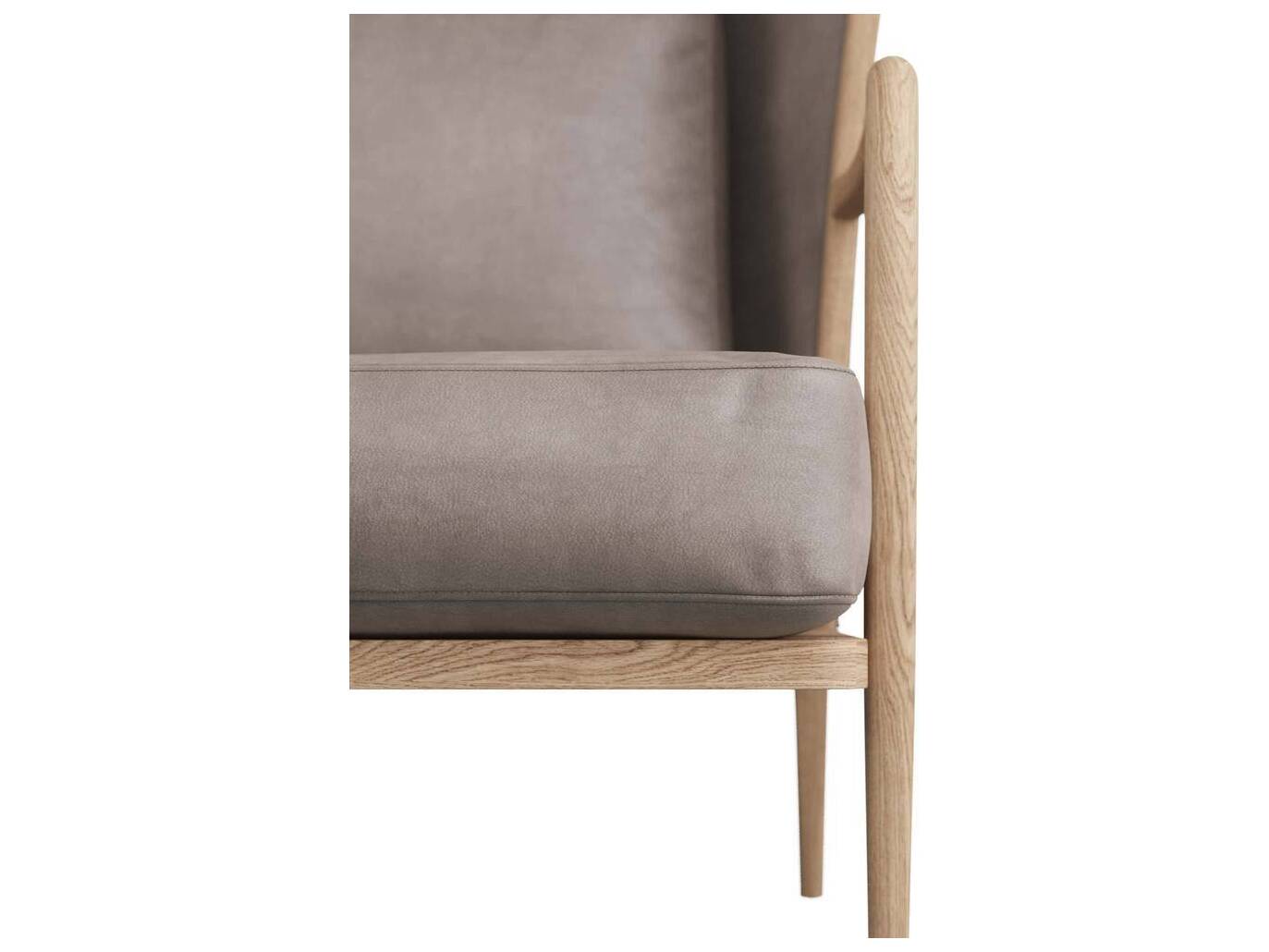 Arteriors Home Stassi Gray Leather Accent Chair