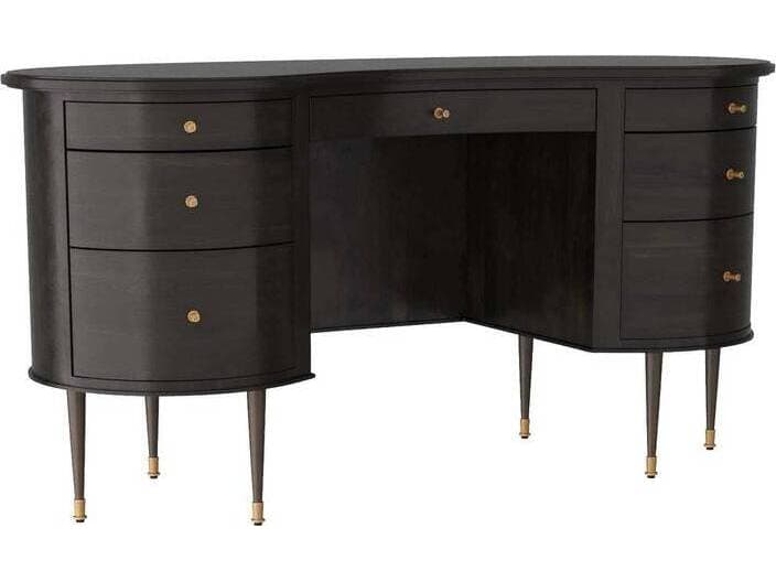 Arteriors Home Ebony Oak Wood Writing Desk