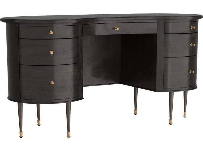 Arteriors Home Ebony Oak Wood Writing Desk