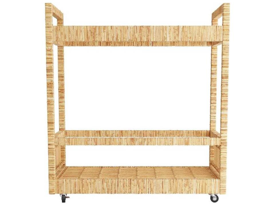Arteriors Home Wood Natural Bar Cart
