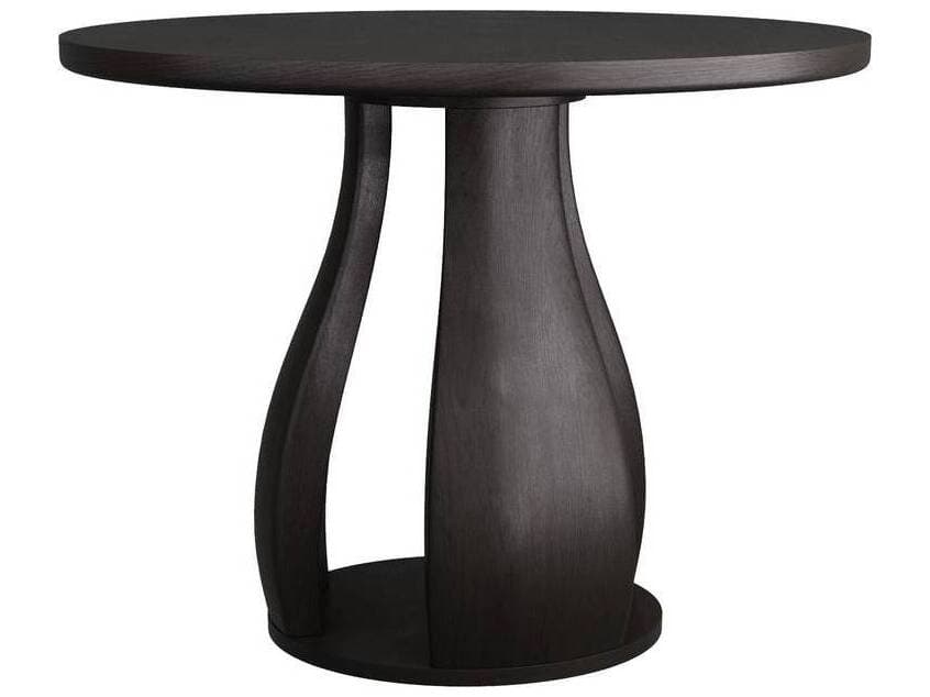 Arteriors Home Samara Round Wood Ebony End Table