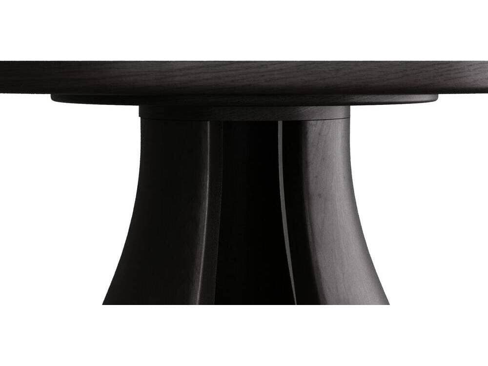 Arteriors Home Samara Round Wood Ebony End Table