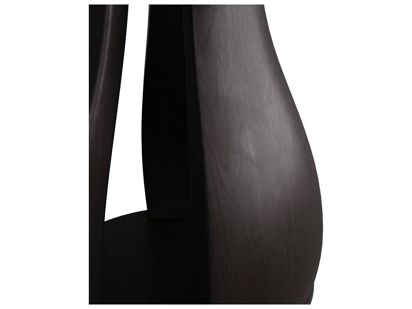 Arteriors Home Samara Round Wood Ebony End Table