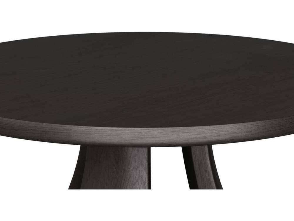 Arteriors Home Samara Round Wood Ebony End Table