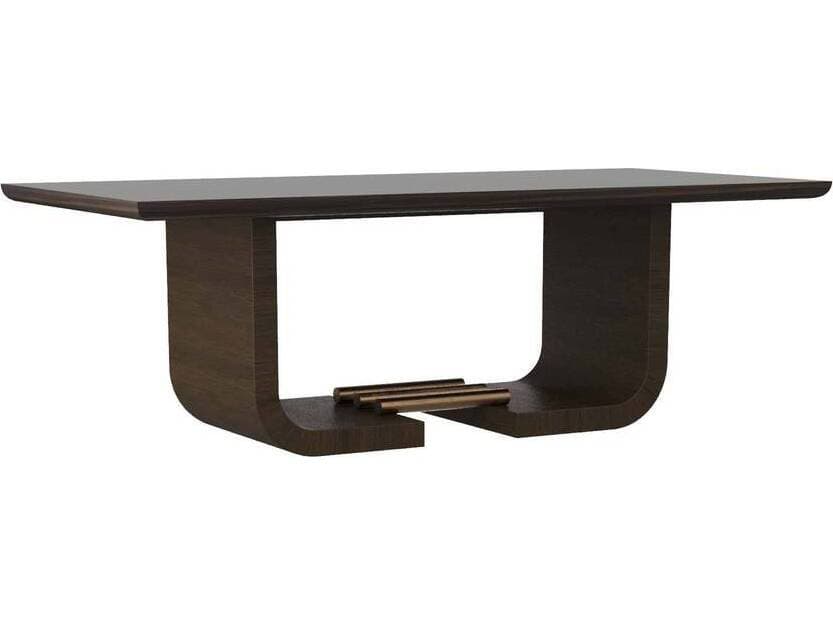 Arteriors Home Rectangular Wood Charcoal Dining Table