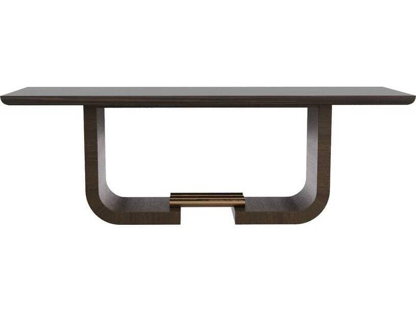 Arteriors Home Rectangular Wood Charcoal Dining Table