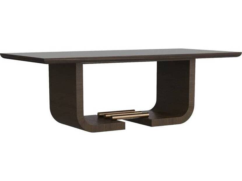 Arteriors Home Rectangular Wood Charcoal Dining Table