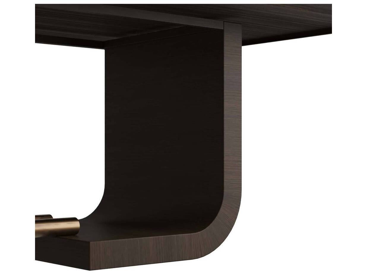 Arteriors Home Rectangular Wood Charcoal Dining Table