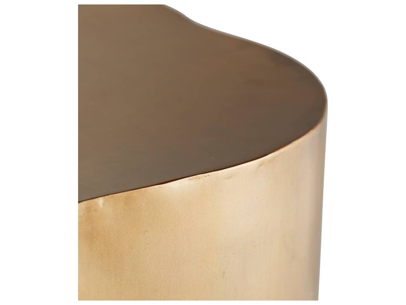 Arteriors Home Lowry Metal Antique Brass End Table