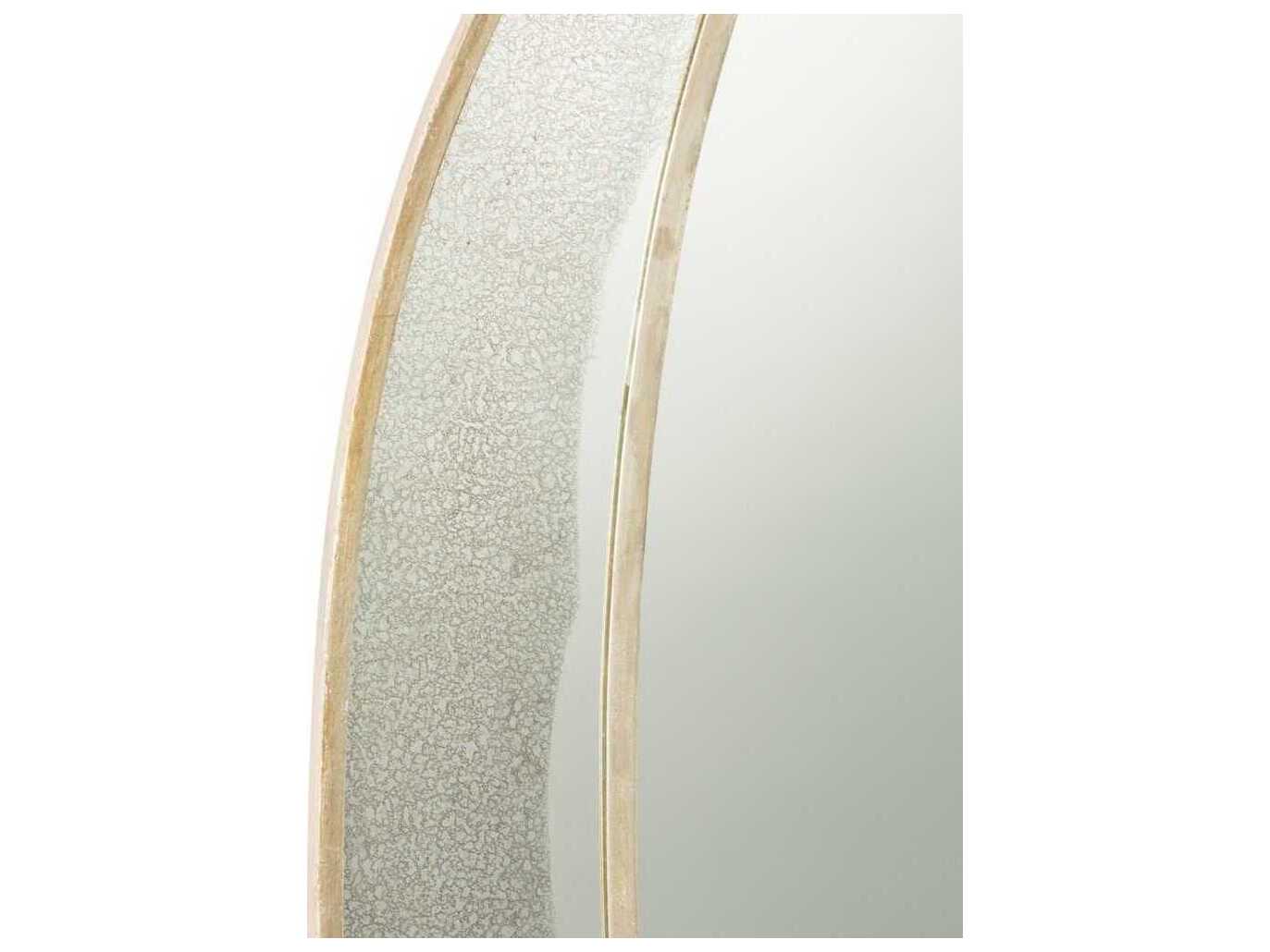 Arteriors Home Nadine Champagne Leaf Oval Wall Mirror