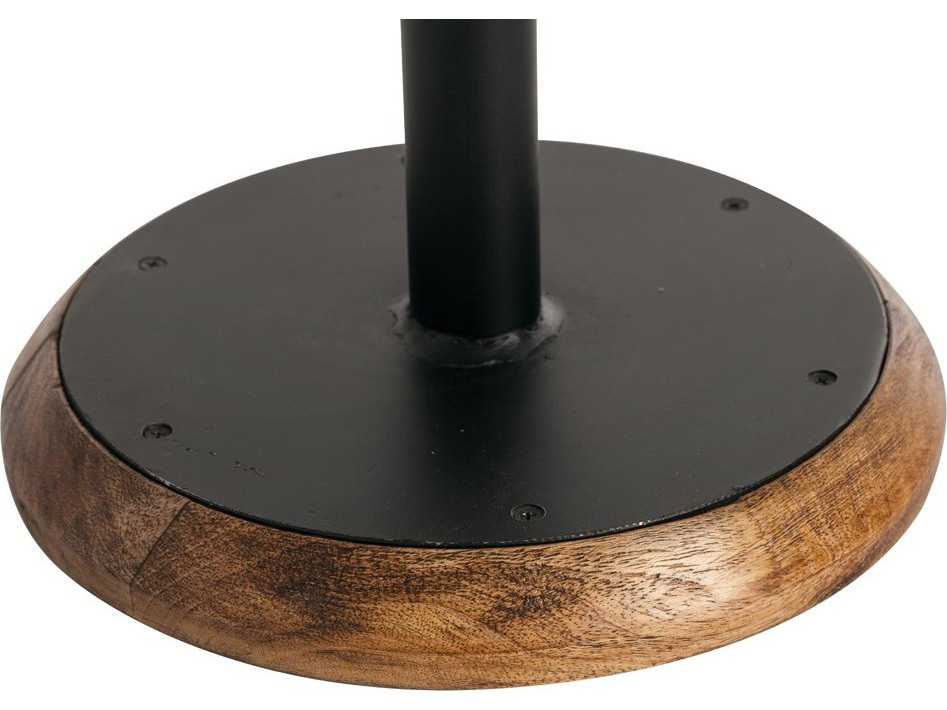 Arteriors Home Caymus Natural Waxed Wood Iron Swivel Mango Counter Stool