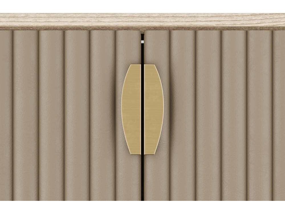 Arteriors Home Pontevera Beige Oak Wood Morel Bar Cabinet