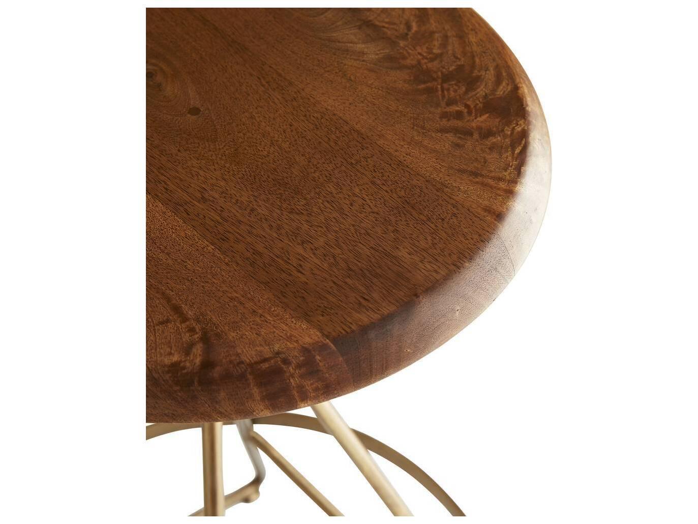 Arteriors Home Wyndham Swivel Natural Wax Counter Stool