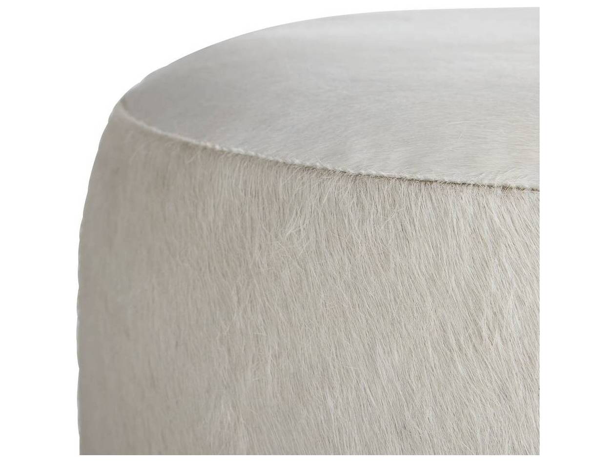 Arteriors Home Wimberley Cream Leather Ottoman