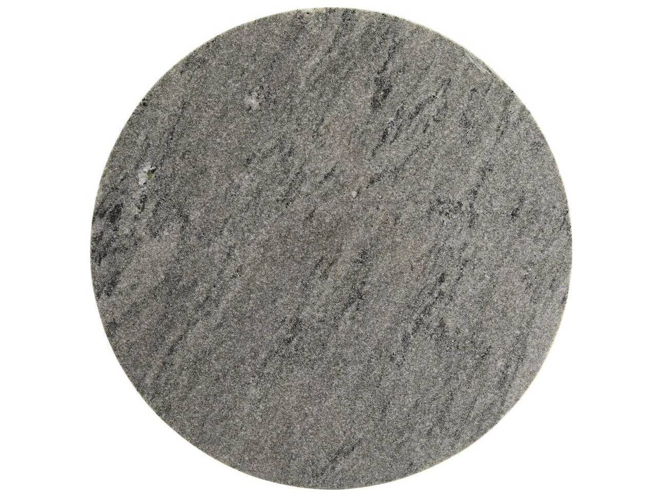 Arteriors Home Theodore Round Marble Ebony End Table