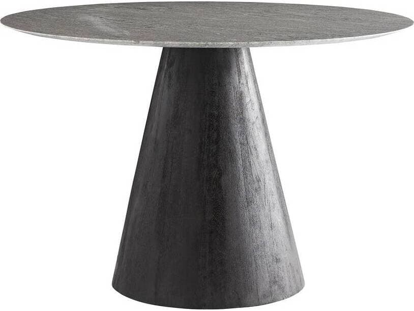 Arteriors Home Theodore Round Marble Ebony Dining Table