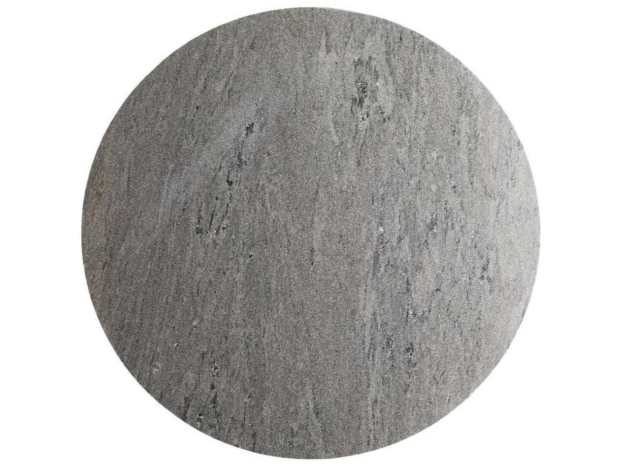 Arteriors Home Theodore Round Marble Ebony Dining Table