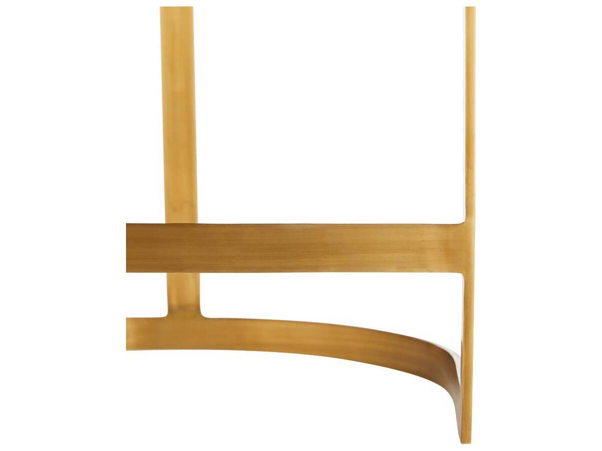 Arteriors Home Tatum Morel Antique Brass Leather Counter Stool