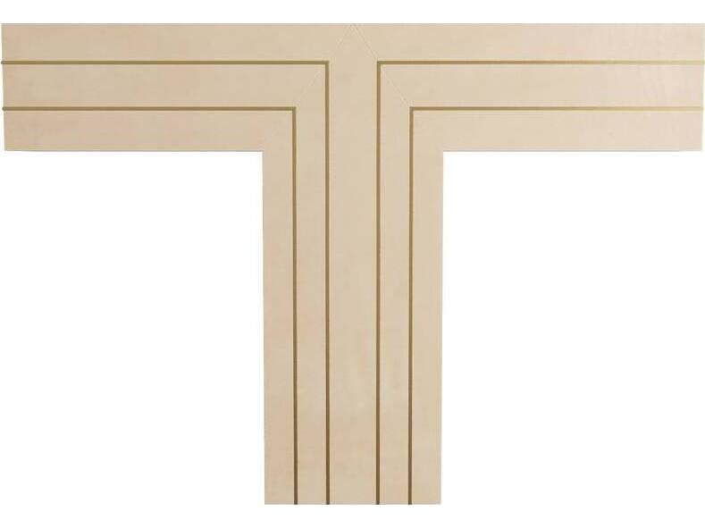 Arteriors Home Romeo Rectangular Leather Taupe Antique Brass Console Table