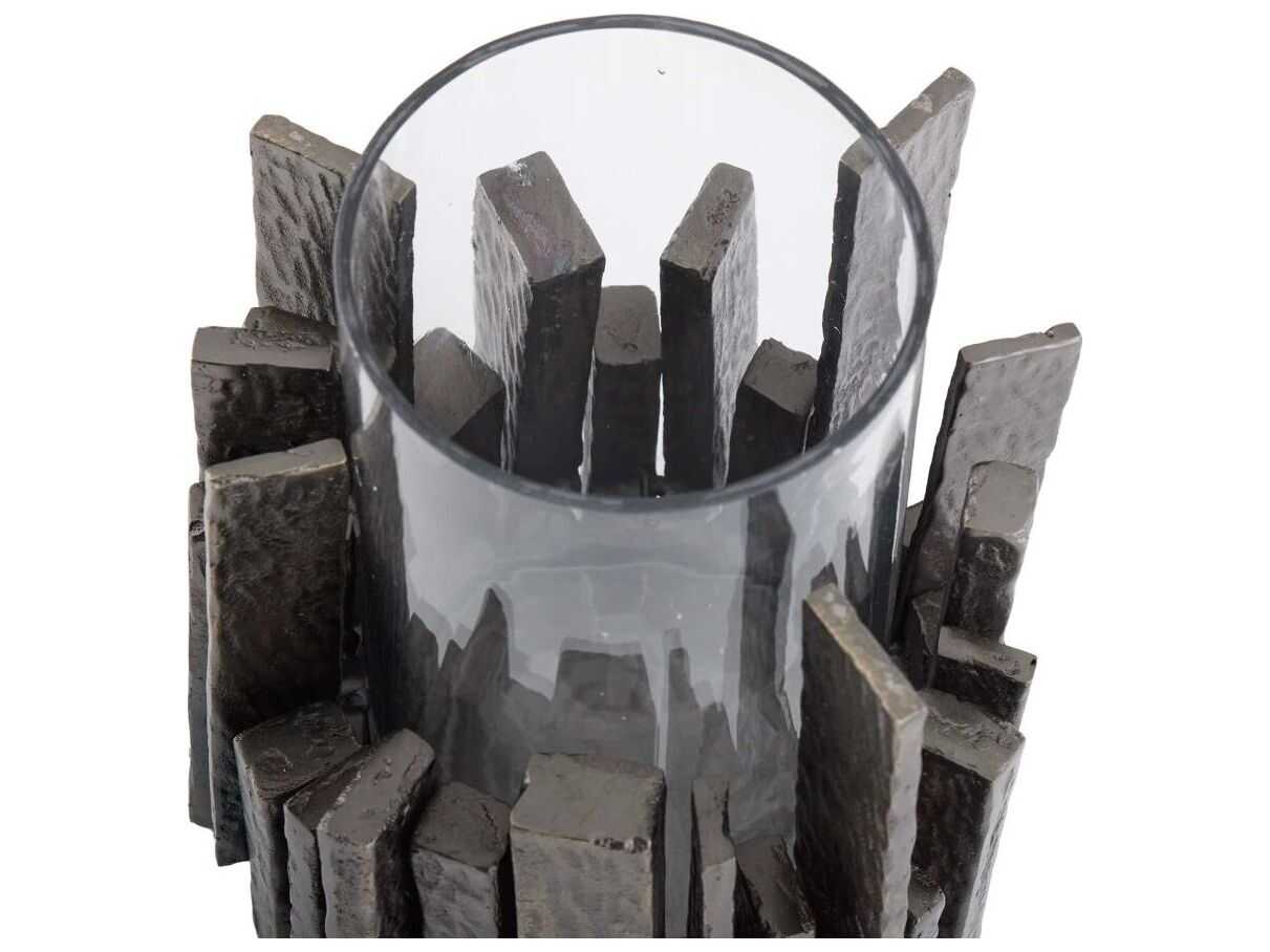 Arteriors Home Salvator Antiqued Aluminum Hurricane