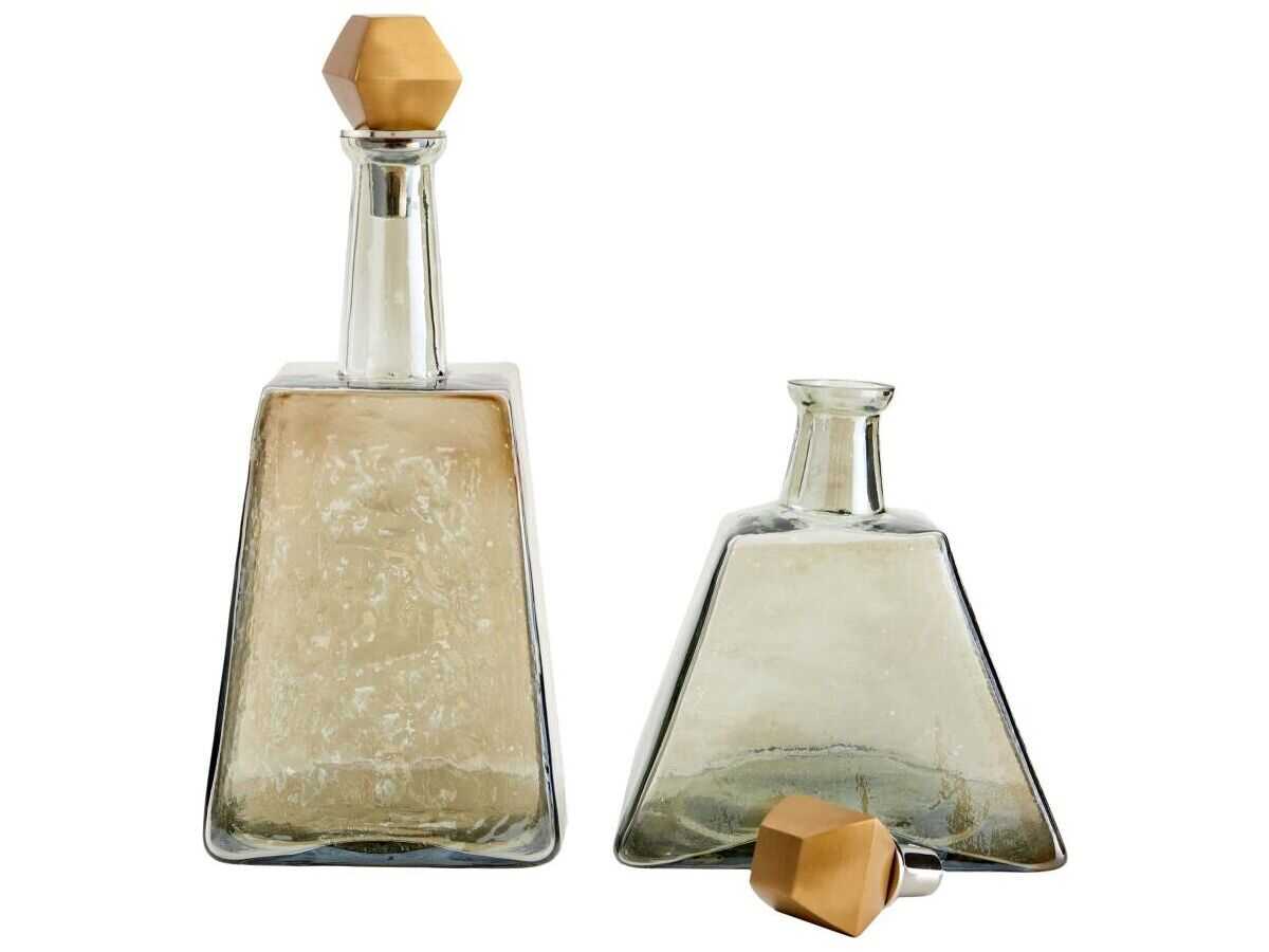 Arteriors Home Preston Smoke Decanter Set of 2