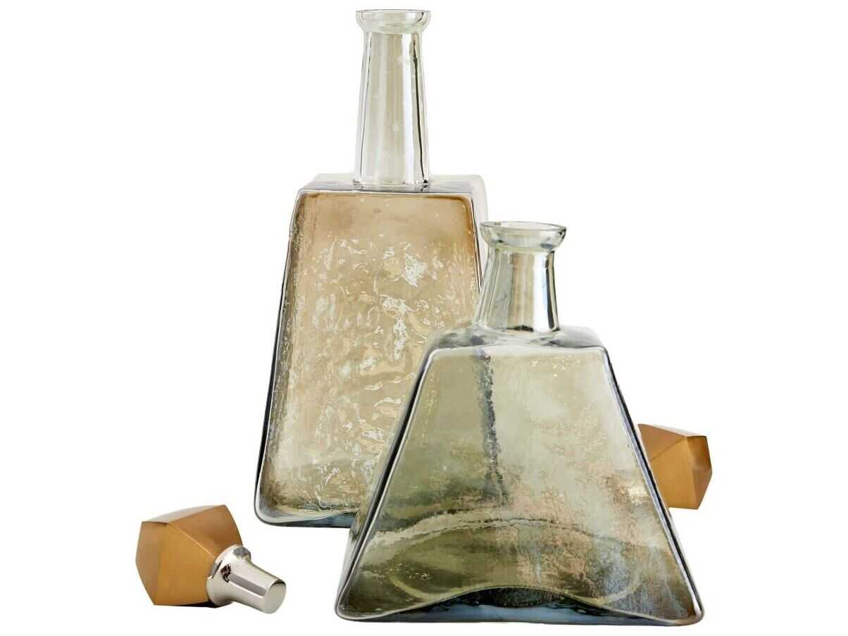 Arteriors Home Preston Smoke Decanter Set of 2