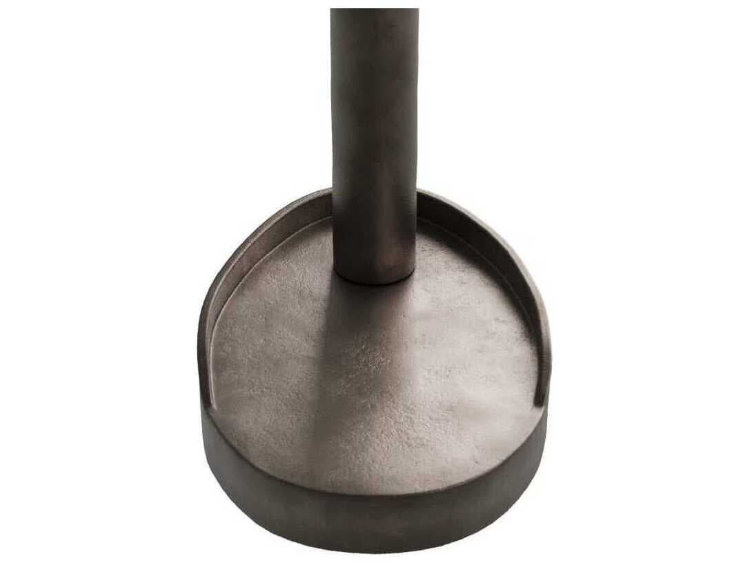 Arteriors Home Slade Oval Metal Graphite End Table