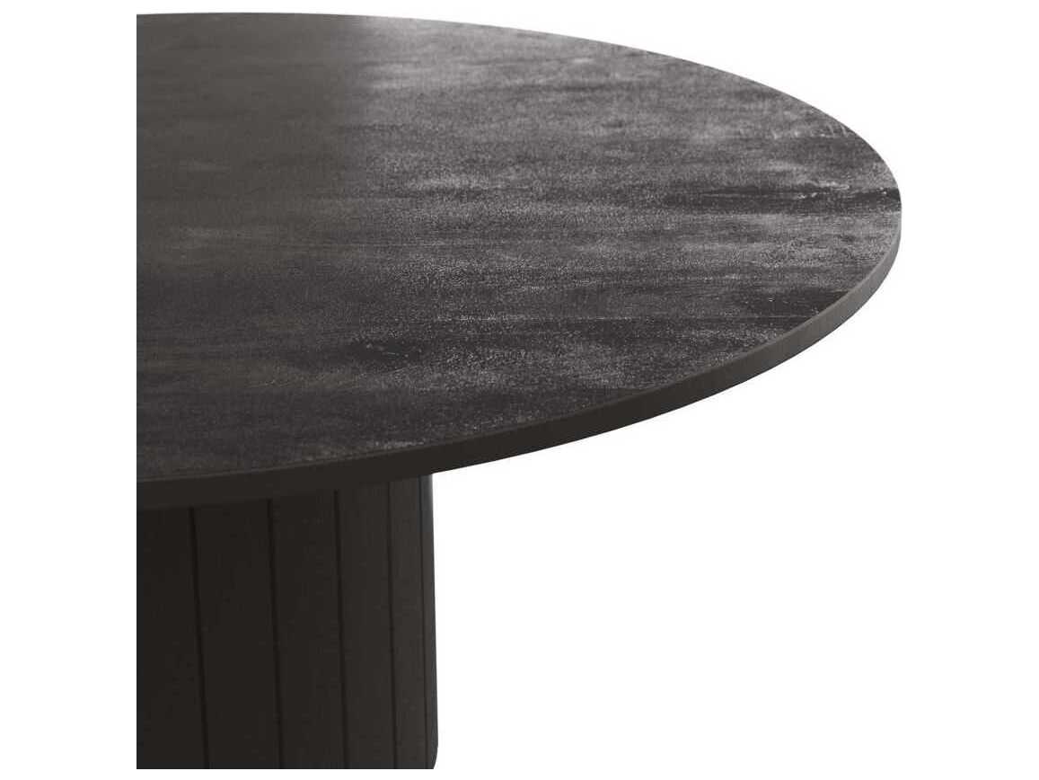 Arteriors Home Reid Round Wood Ebony Dining Table
