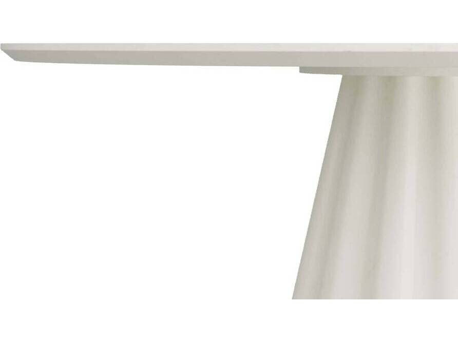 Arteriors Home Rinny Round Marble White Dining Table