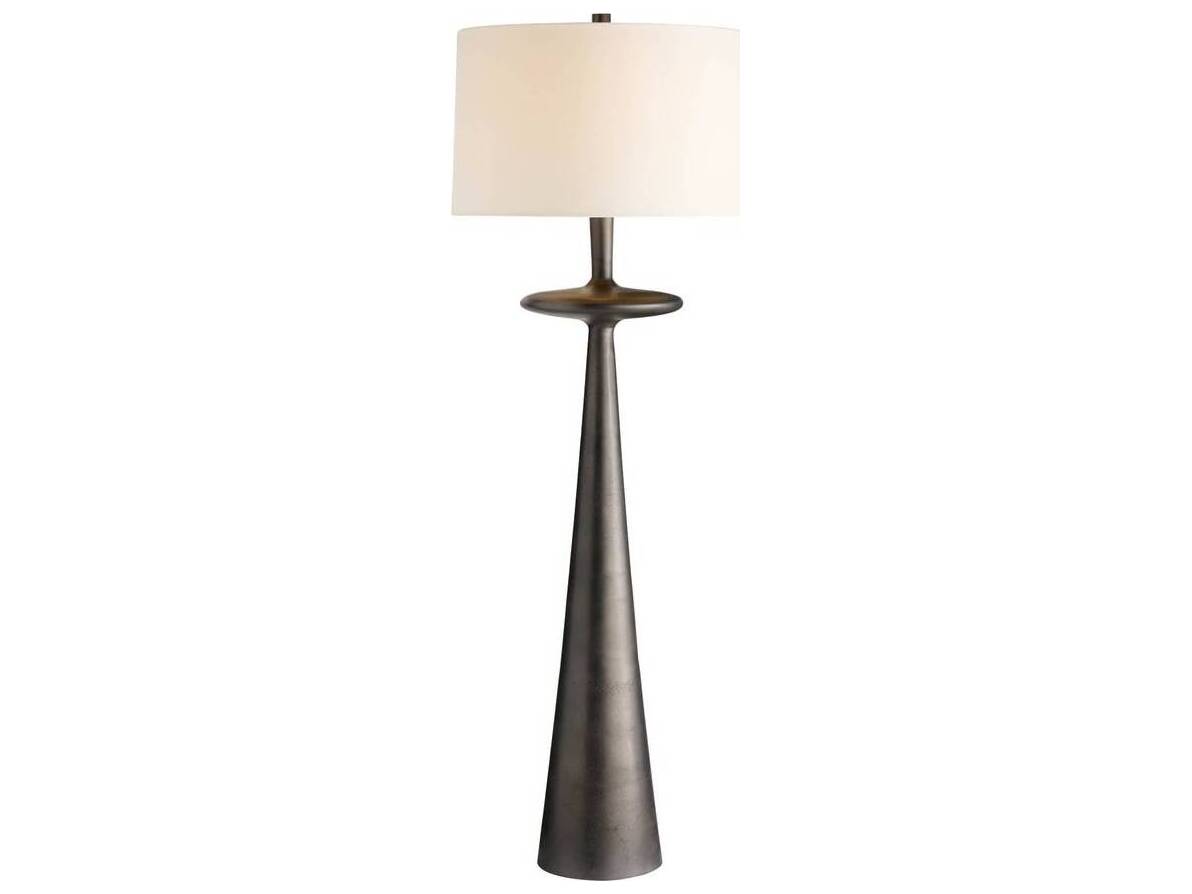 Arteriors Home Putney Antiqued Aluminum Black Floor Lamp