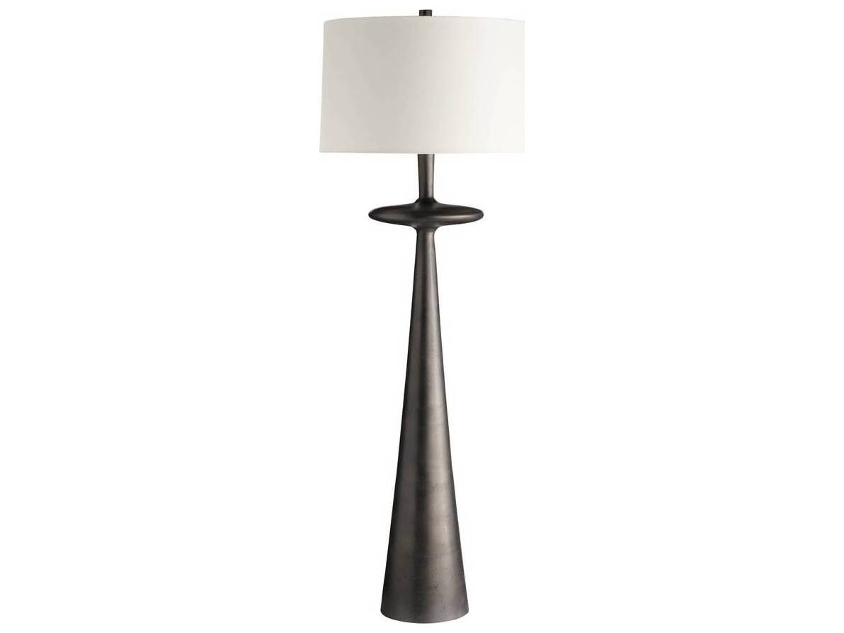 Arteriors Home Putney Antiqued Aluminum Black Floor Lamp