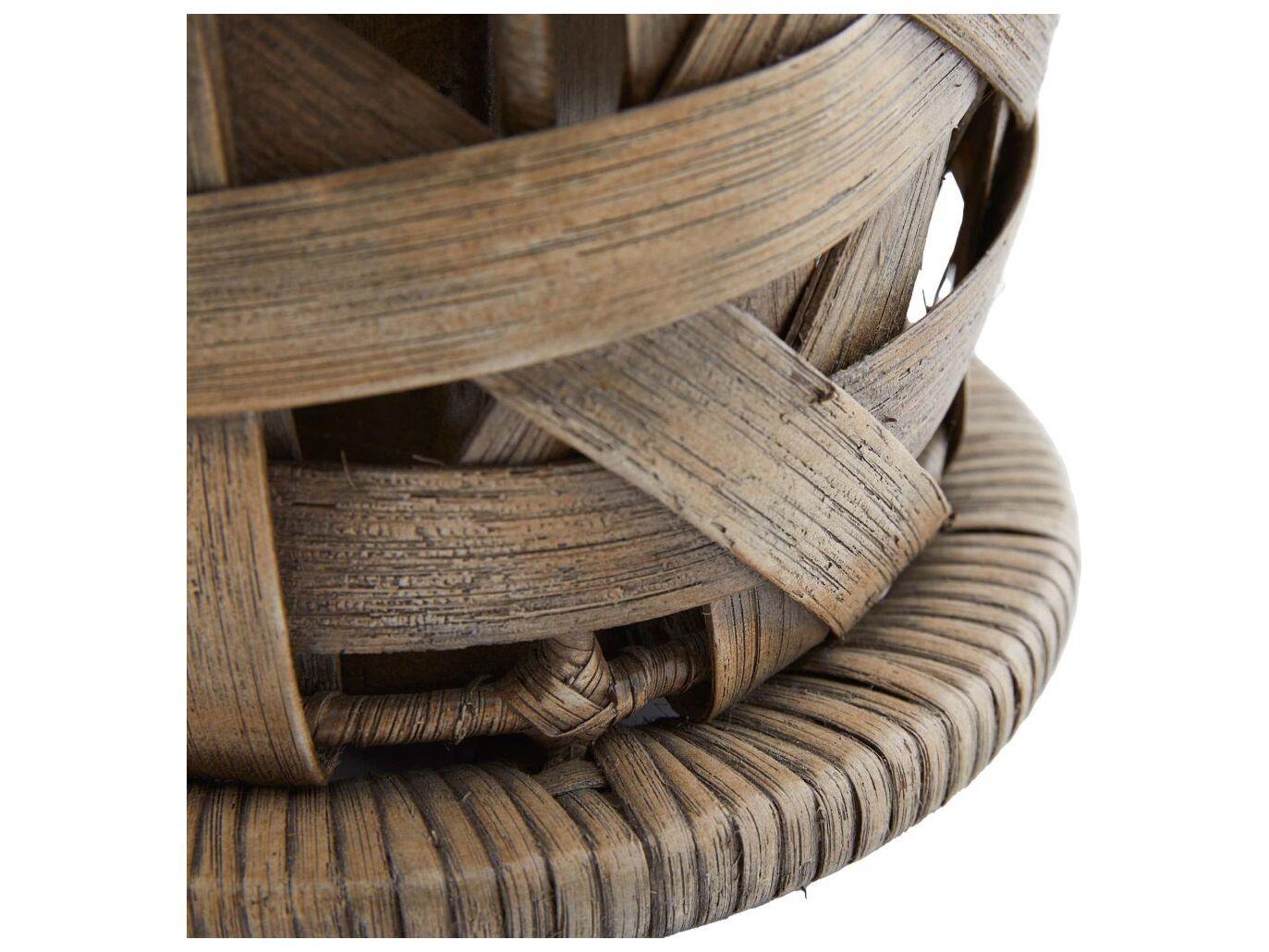 Arteriors Home Horatio Palm Gray Rattan Brown Floor Lamp