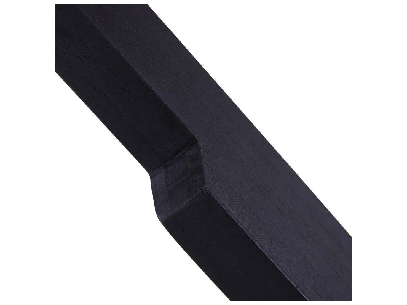 Arteriors Home Sarsa Ebony Teak Travertine Black Floor Lamp