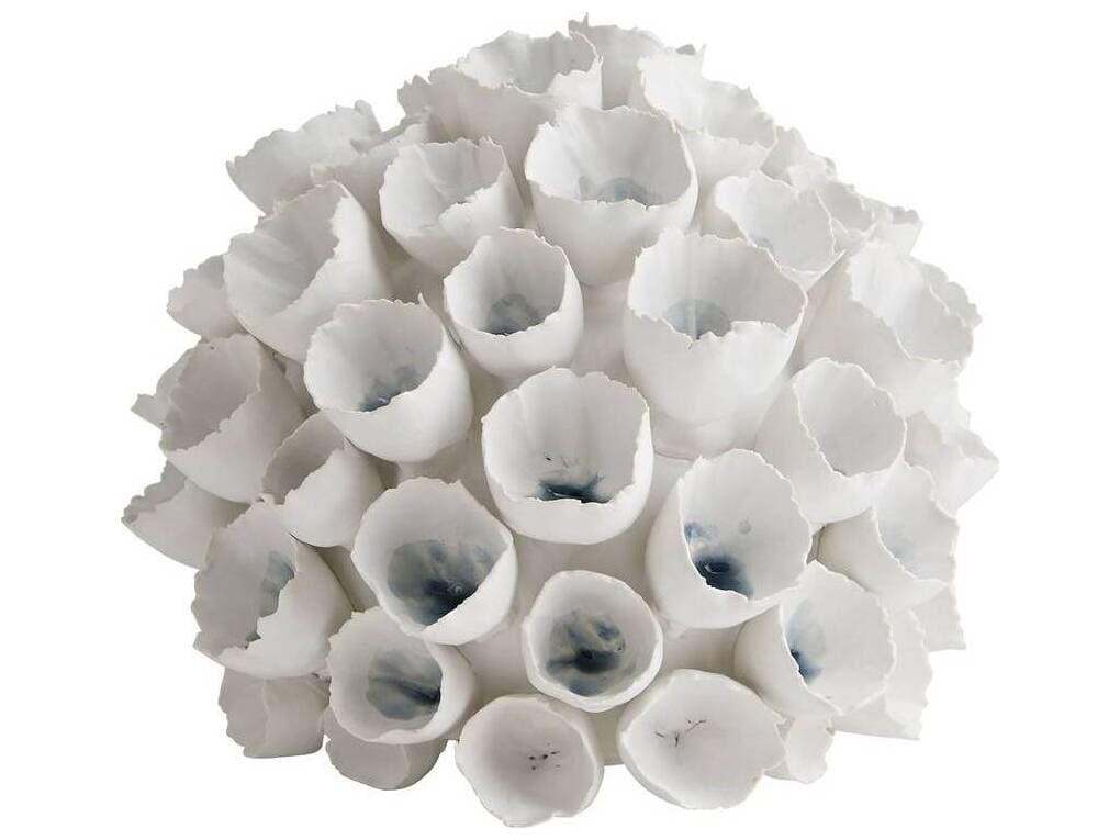 Arteriors Home Dakota White Pale Cornflower Vase Set of 2