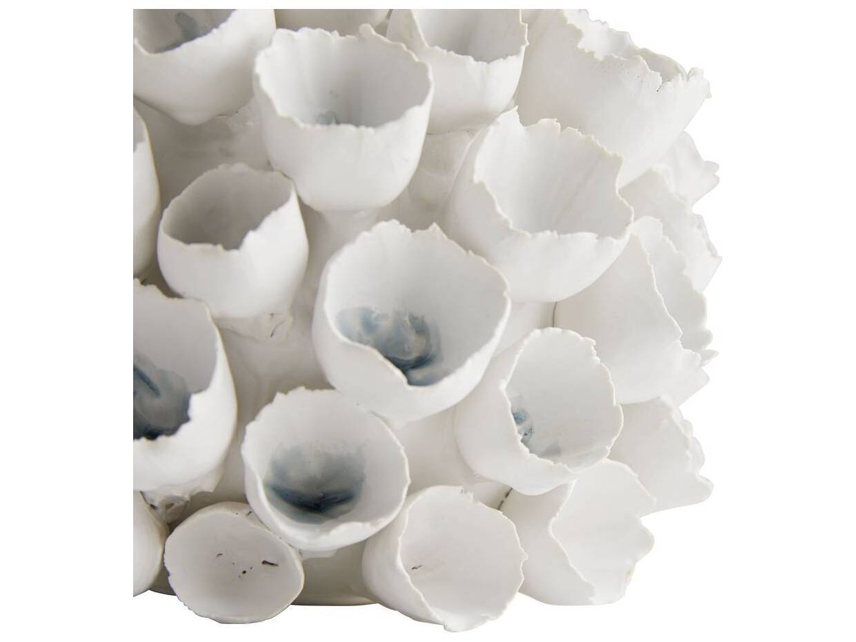 Arteriors Home Dakota White Pale Cornflower Vase Set of 2