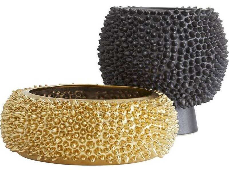 Arteriors Home Daria Matte Black Vase