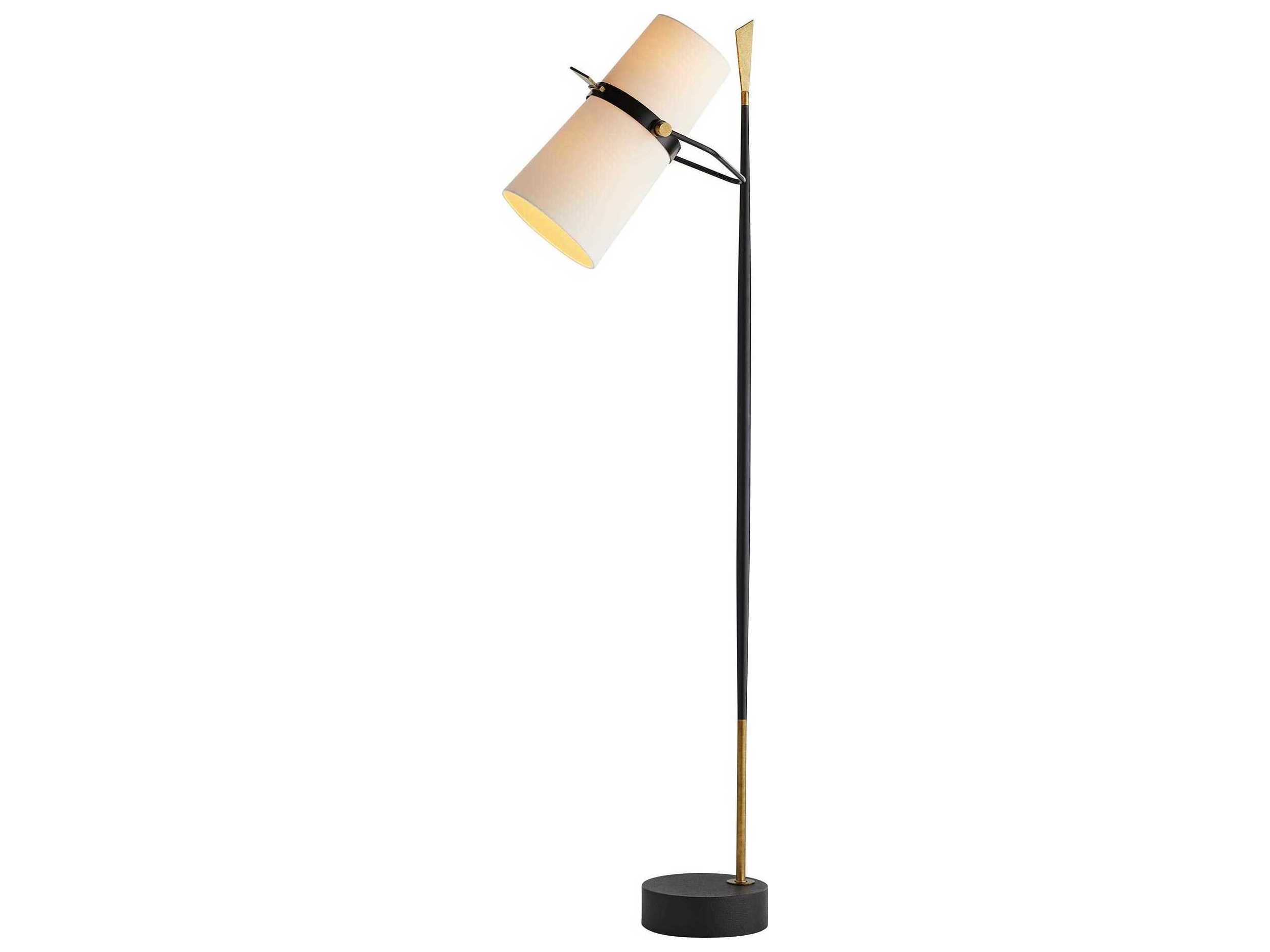 Arteriors Home Yasmin Antique Black & Brass Floor Lamp
