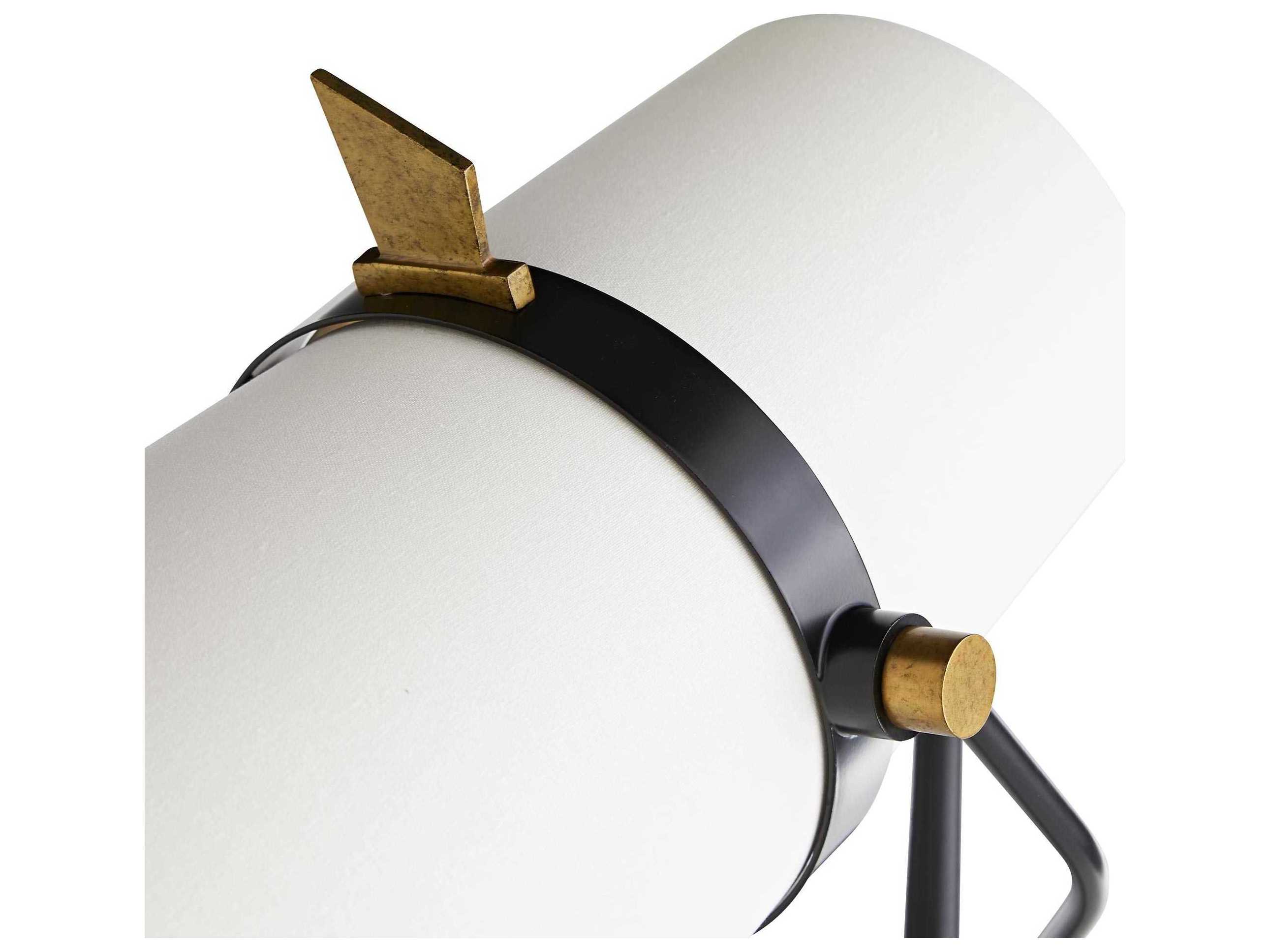 Arteriors Home Yasmin Antique Black & Brass Floor Lamp