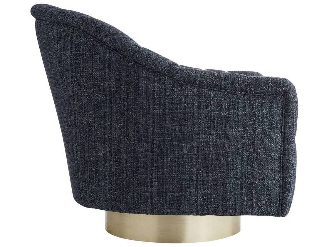 Arteriors Home Springsteen Swivel Blue Accent Chair