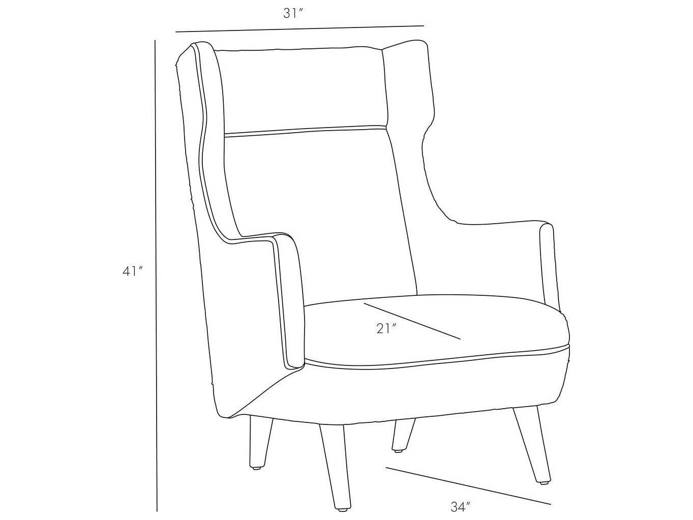 Arteriors Home Budelli Brown Leather Accent Chair