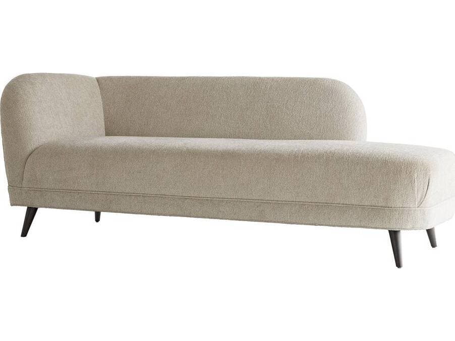 Arteriors Home Catalina Stone Grey Ash Upholstered Chaise