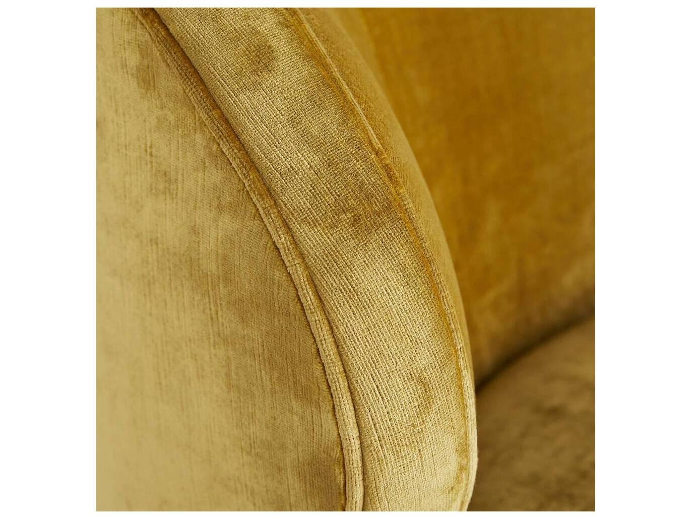 Arteriors Home Kitts Yellow Velvet Accent Chair