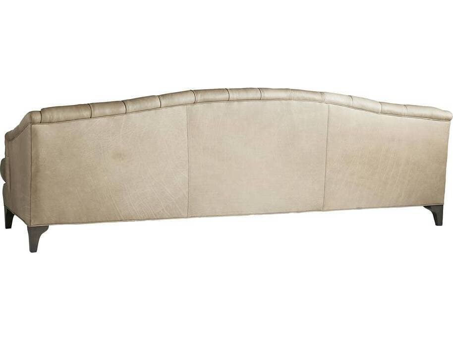 Arteriors Home Klein Mushroom Grey Ash Leather Sofa