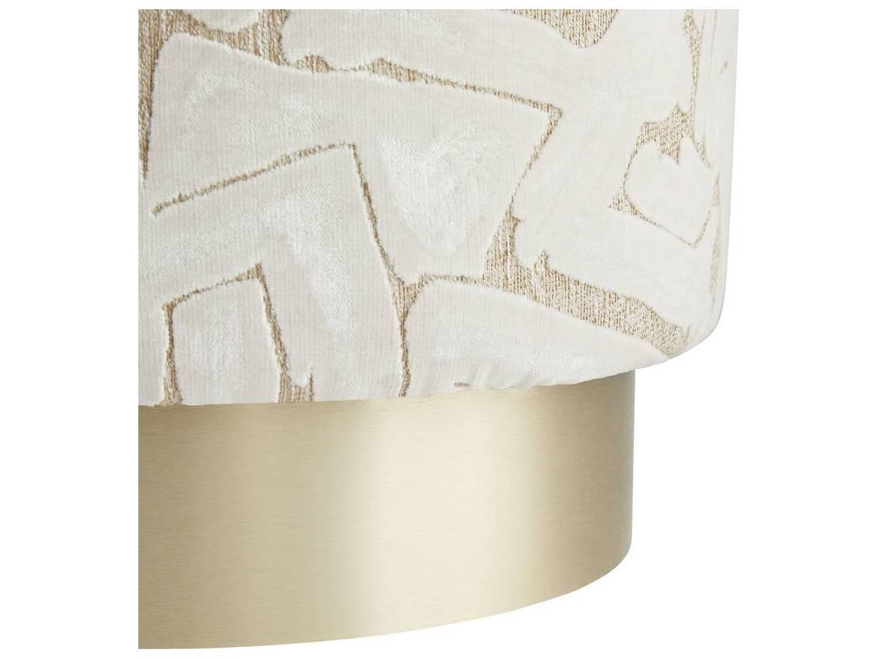 Arteriors Home Avalon Swiss Coffee White Upholstered Ottoman